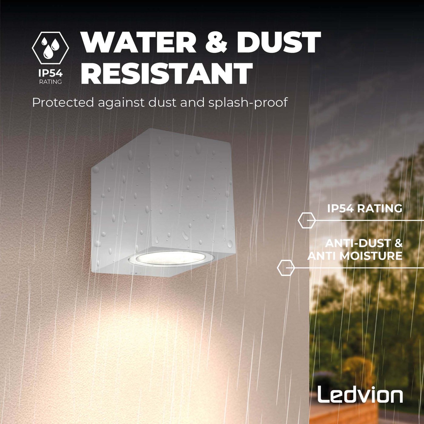Wandlamp Buiten - San Diego - GU10 Fitting - Beige - Geschikt voor Binnen & Buiten