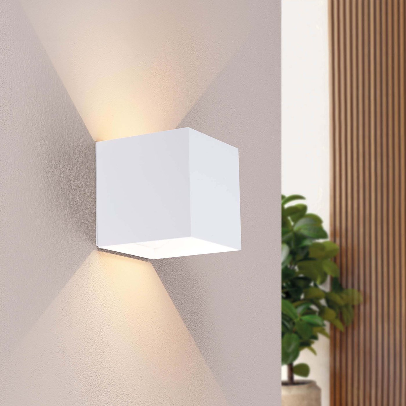Dimmbare LED Wandleuchte Weiß - Beidseitig - G9 Fassung - 2700K -  3.5W - IP54