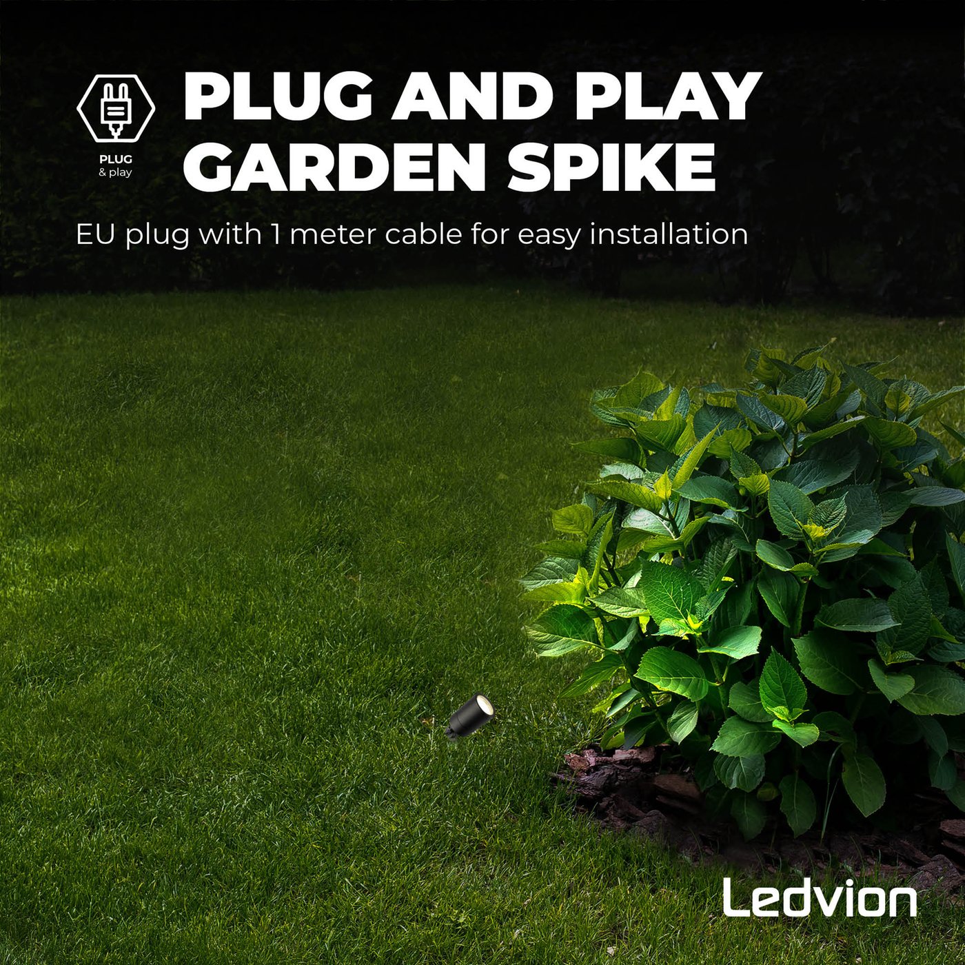 INNOVATE Set 6 Faretti LED Da Giardino Con Picchetto, IP65, Testa Rotante 360°, Attacco GU10 (Lampadine Escluse) Per Esterni