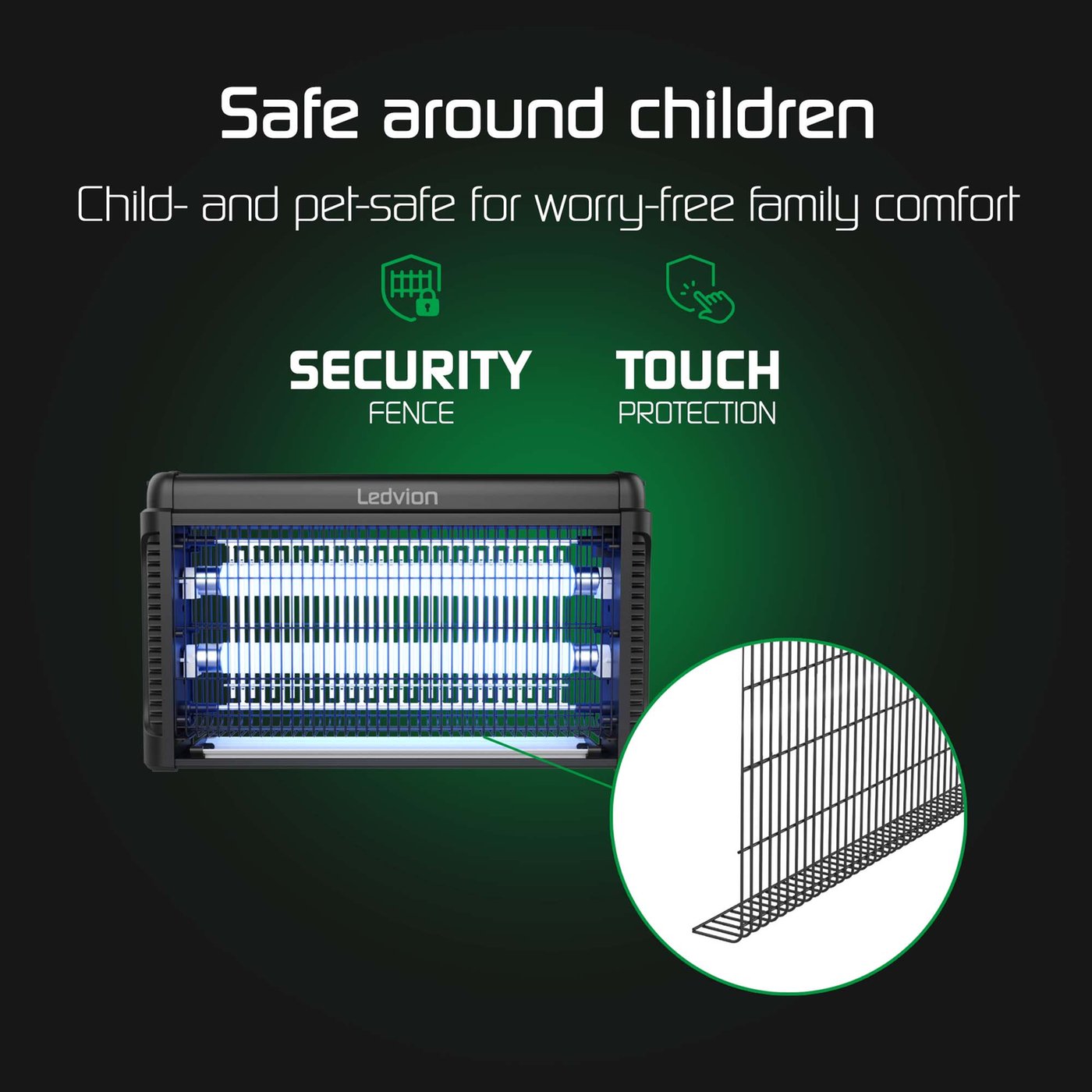 Lampada Antizanzare Elettrica 2 In 1 Per Interni/Esterni - Luce UV 365nm, Ragno Elettrico Insetti, 5W, Area 50-120 M², Luce Notturna Inclusa, Portatile Per Campeggio E Giardino