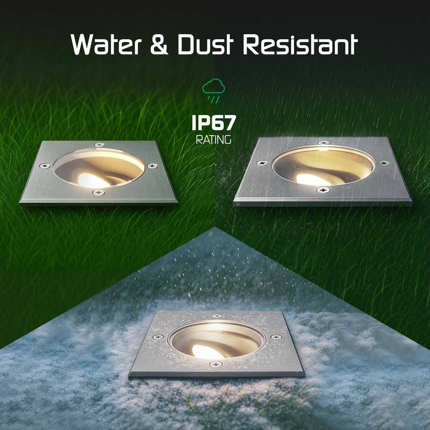 Spots LED Encastrables Orientables Lot De 3 - Blanc Chaud 3000K - Extra