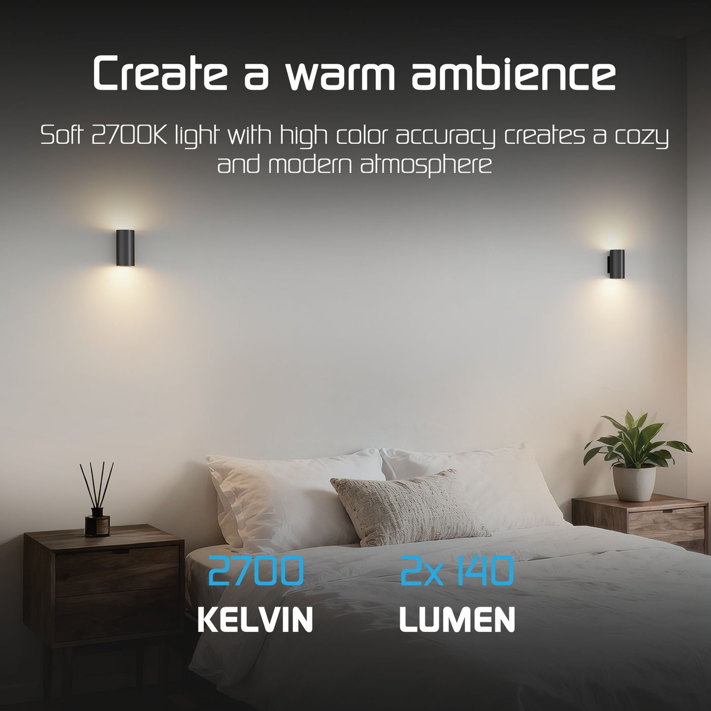 Buiten wandlamp zwart up / down LED lamp