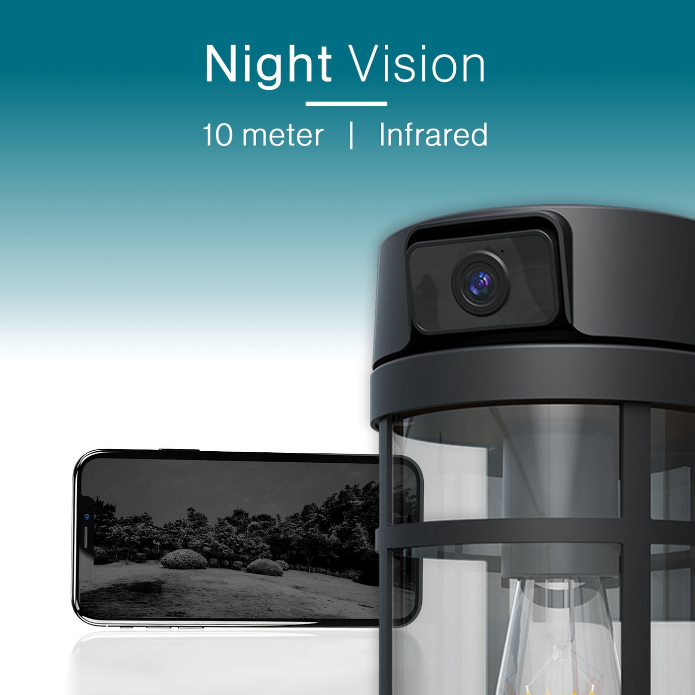 Lampe applique murale caméra petite 1080p HD wifi vision de