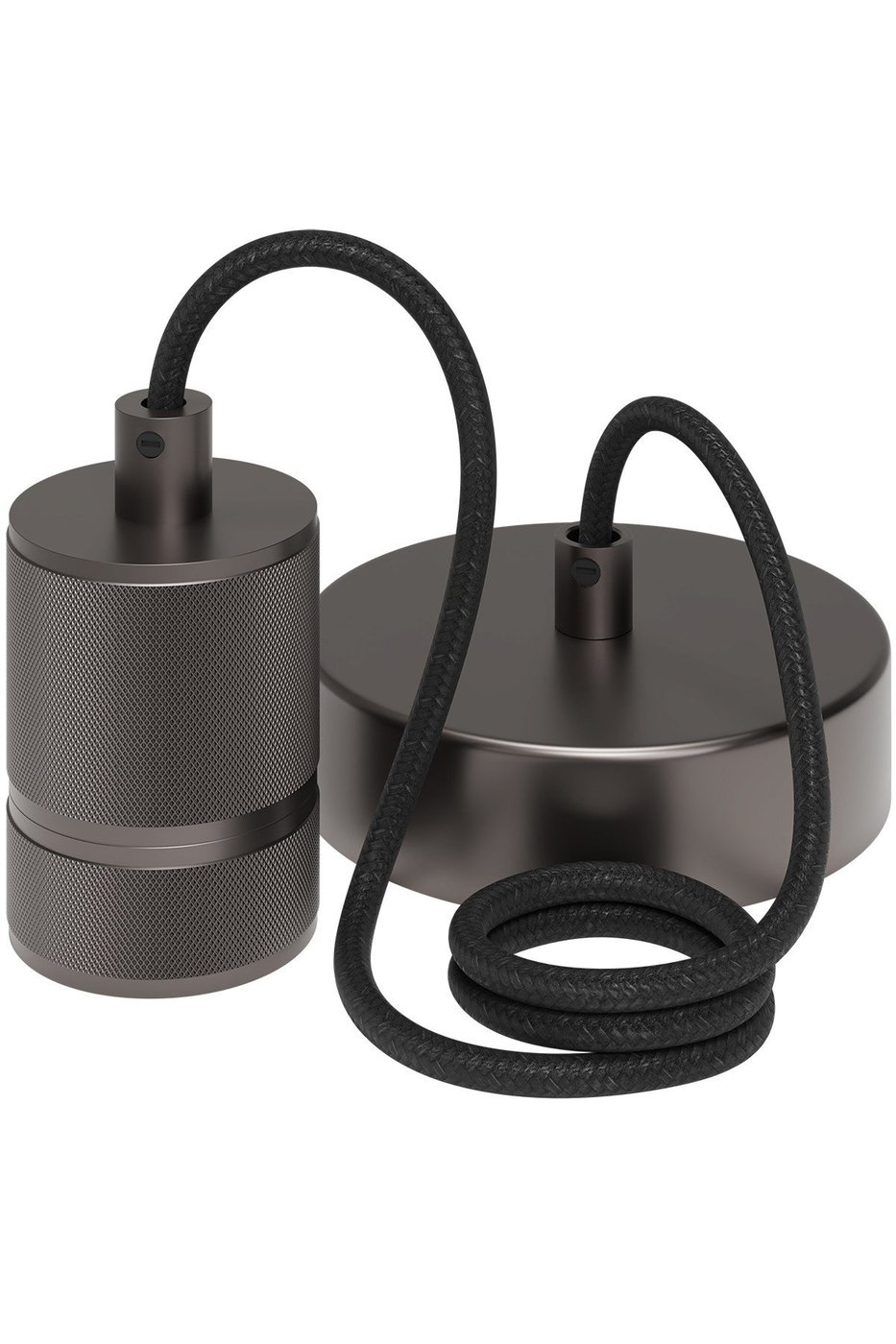 Calex Pendelleuchte - E27 - 1.5 meter - Gun Metal Grau - Vintage Lampe