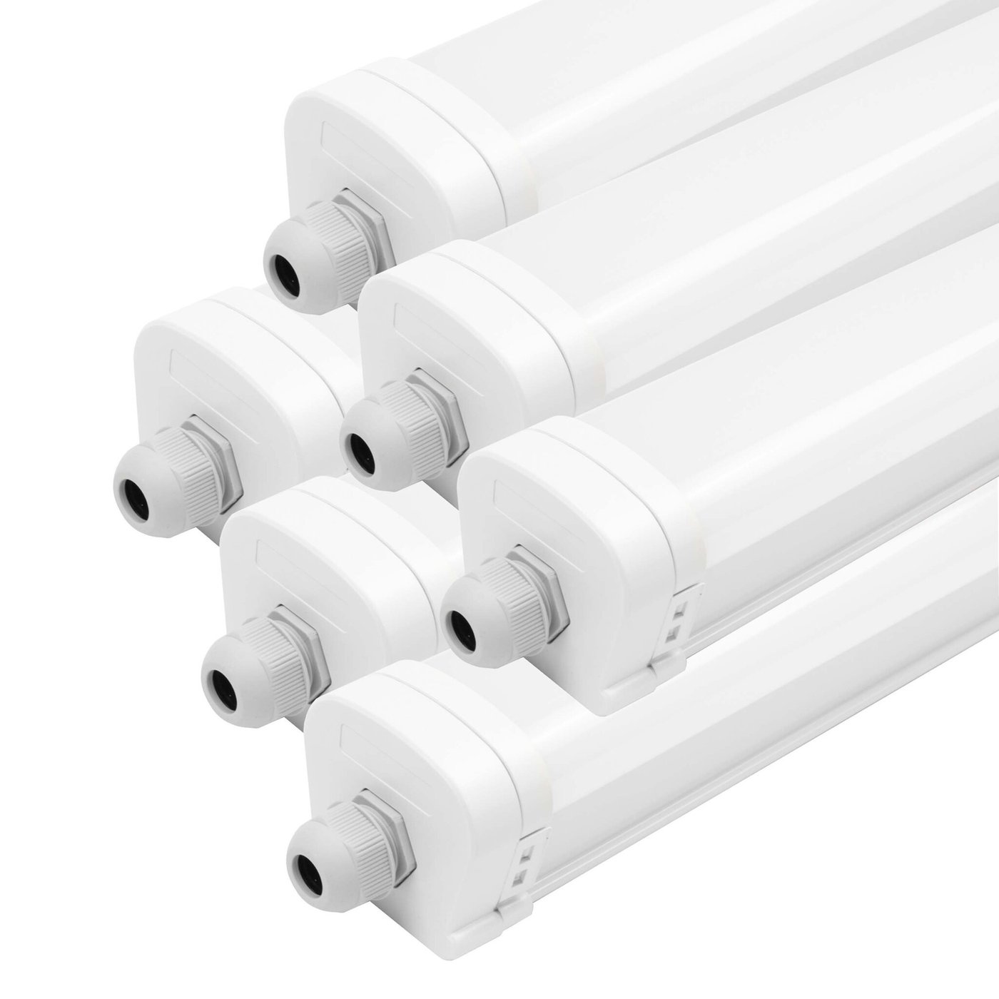 6x Lampa Świetlówka  120cm - Samsung LED - IP65 - 36W - 140 lm/W - 6500K - Możliwość podłączenia - 5 lat gwarancji