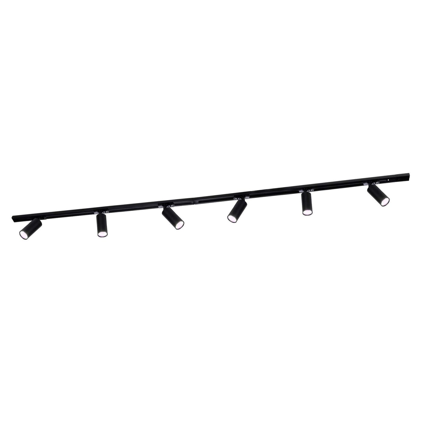 2m Smart LED Schienensystem - 6 Spots - 4.9W - RGB+CCT - Dimmbar - 1 Phasen - Schwarz
