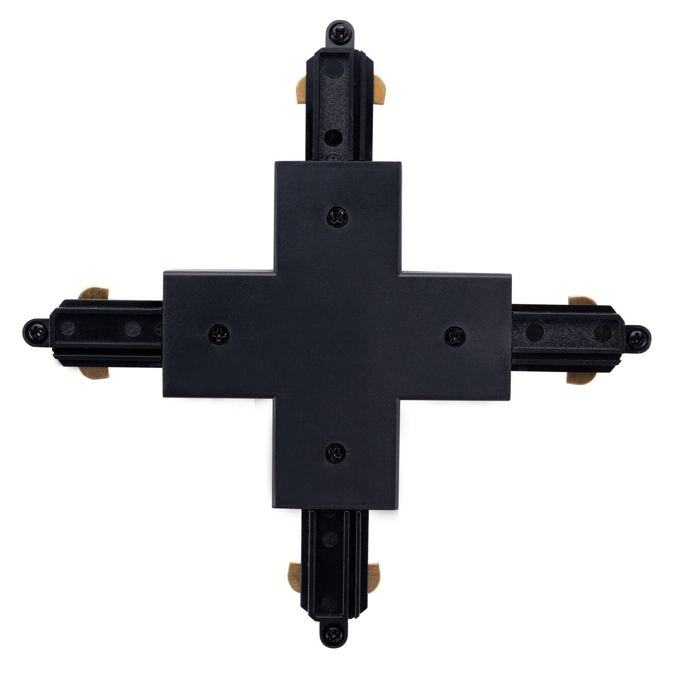 1-Fase Rail X-Vorm Connector Zwart