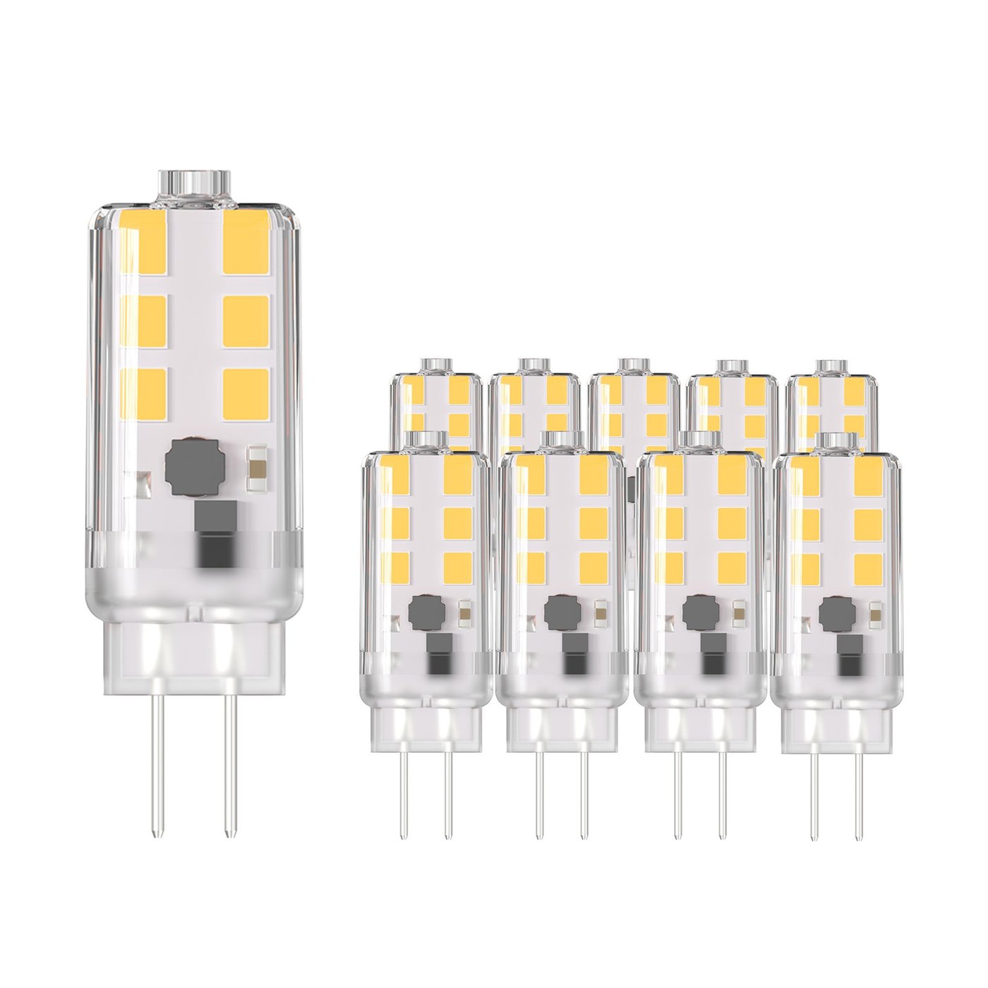 10x G4 LED Lampen - 1.5W - 4000K - 135 Lumen - 12V