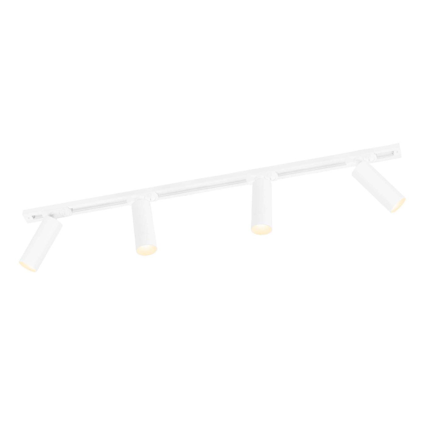 1m LED Railverlichting - 4 Railspots - Dimbaar - 1-Fase Railsysteem - Wit