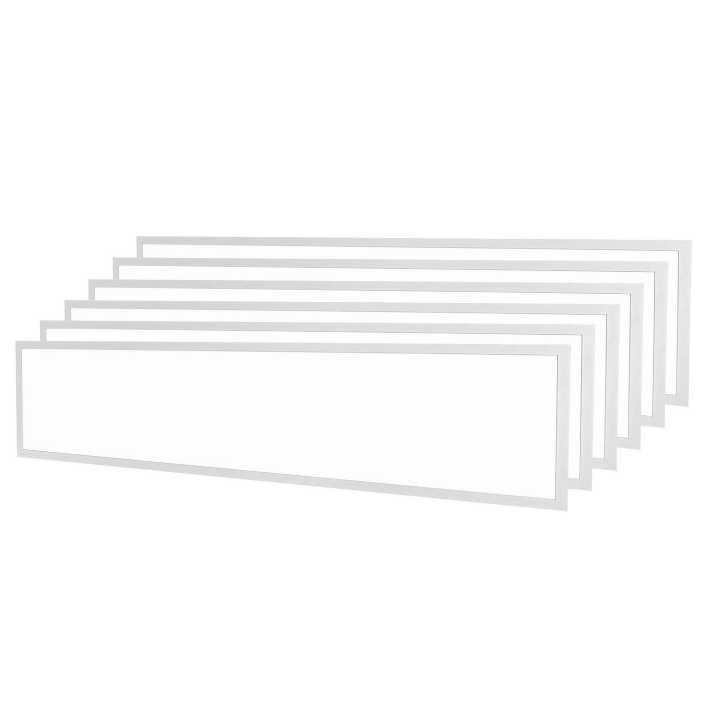 6x Panneau LED 120x30 - UGR <19 - 24W - 210 Lm/W - 4000K - 5 Années Garantie - Classe énergétique A