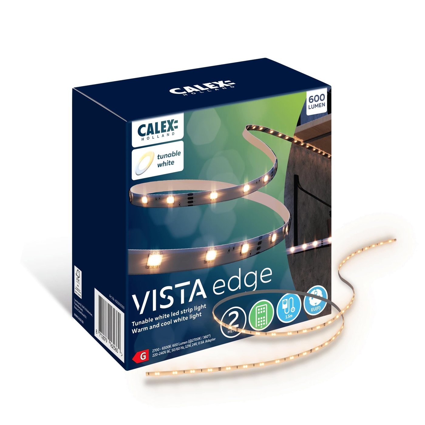 Calex Vista LED Streifen - CCT - 12W - 2M 