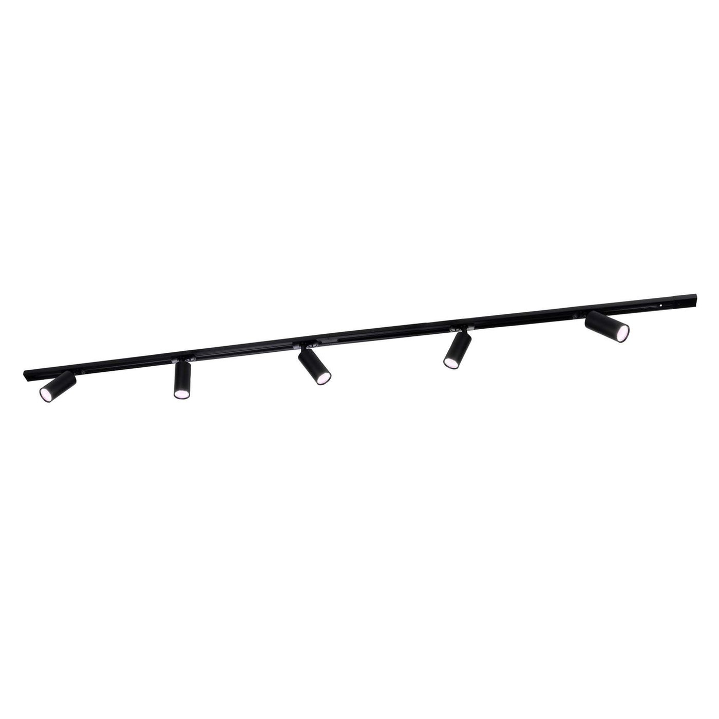 2m Smart LED Schienensystem - 5 Spots - 4.9W - RGB+CCT - Dimmbar - 1 Phasen - Schwarz