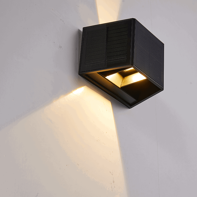 Kinkiet Solarny Zewnętrzny - Solis - 3000K - IP54 - Czarny