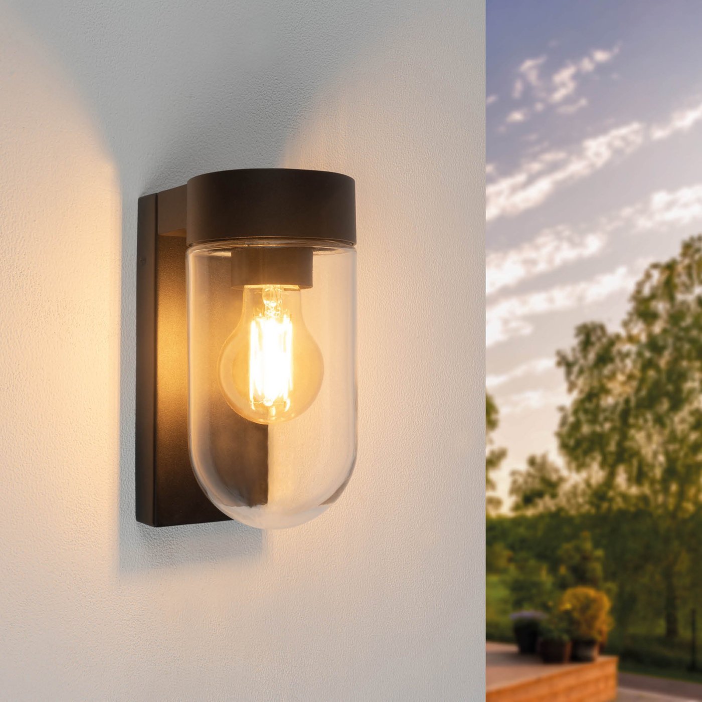LED Wandleuchte - E27 Fassung - IP44