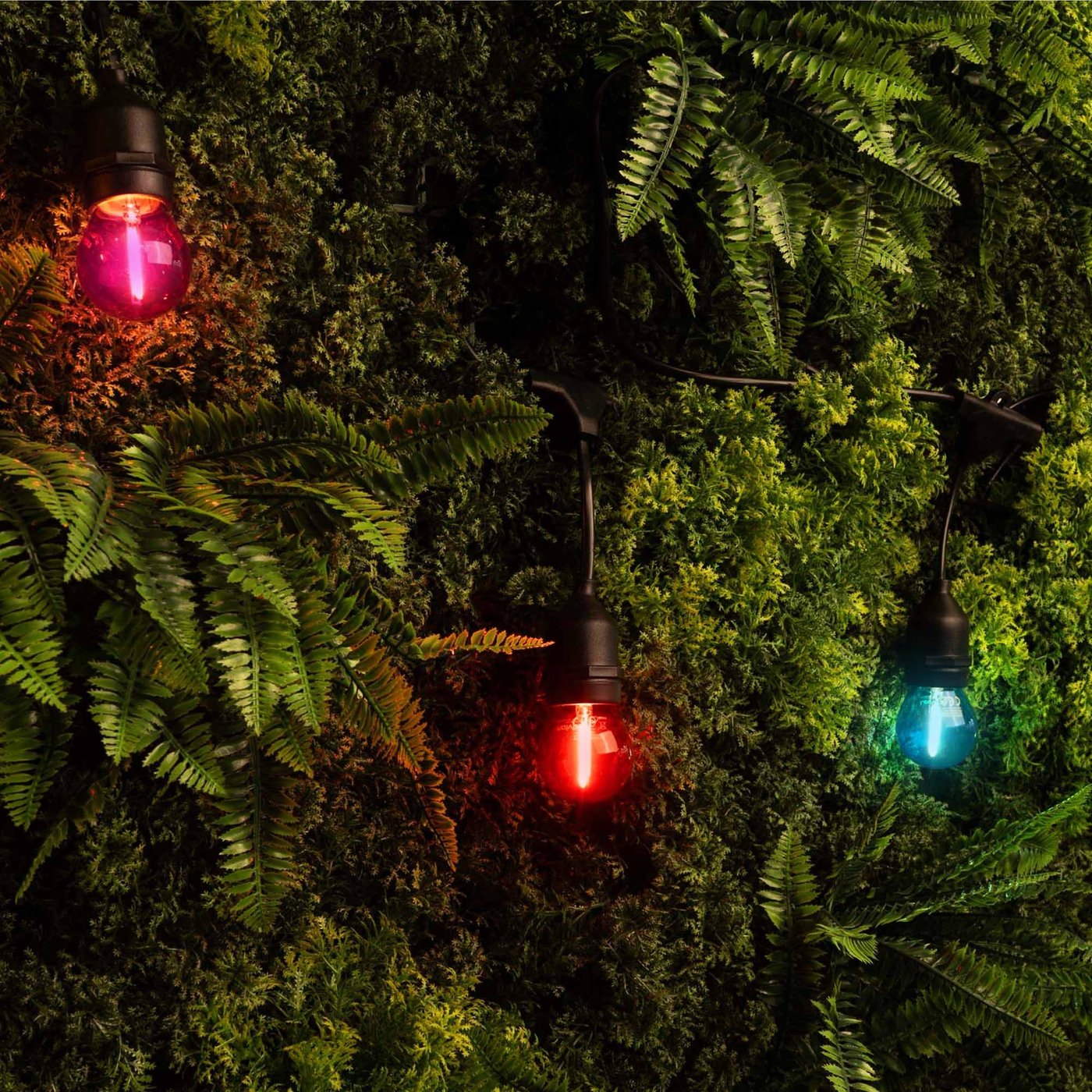Bomkim Catena Luminosa Esterno, 9,5M Luci da Esterno con 25+4 G40 Lampadina Ghirlanda Luci IP45 Impermeabile Filo Lampadine Esterno Decorazione per Giardino, Matrimonio, Festa