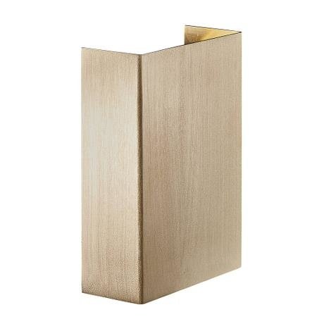 LED Wandlamp Buiten Messing - 2x3.5W LED - 3000K - Fold 10