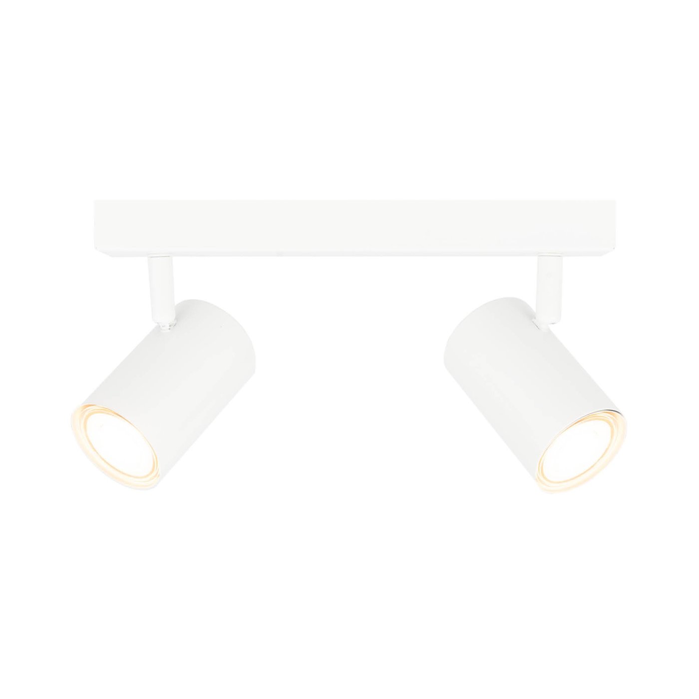 LED Plafondspot Wit Duo - Kantelbaar - Dimbaar - GU10 fitting – Opbouw