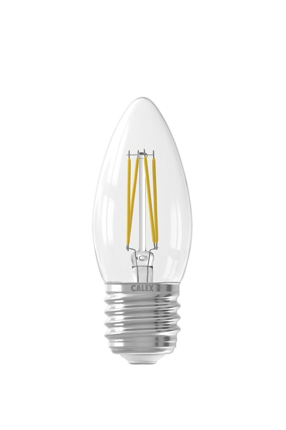 Calex Ampoule LED Candle Filament - E27 - 470 Lm - Argent - Lampe Vintage