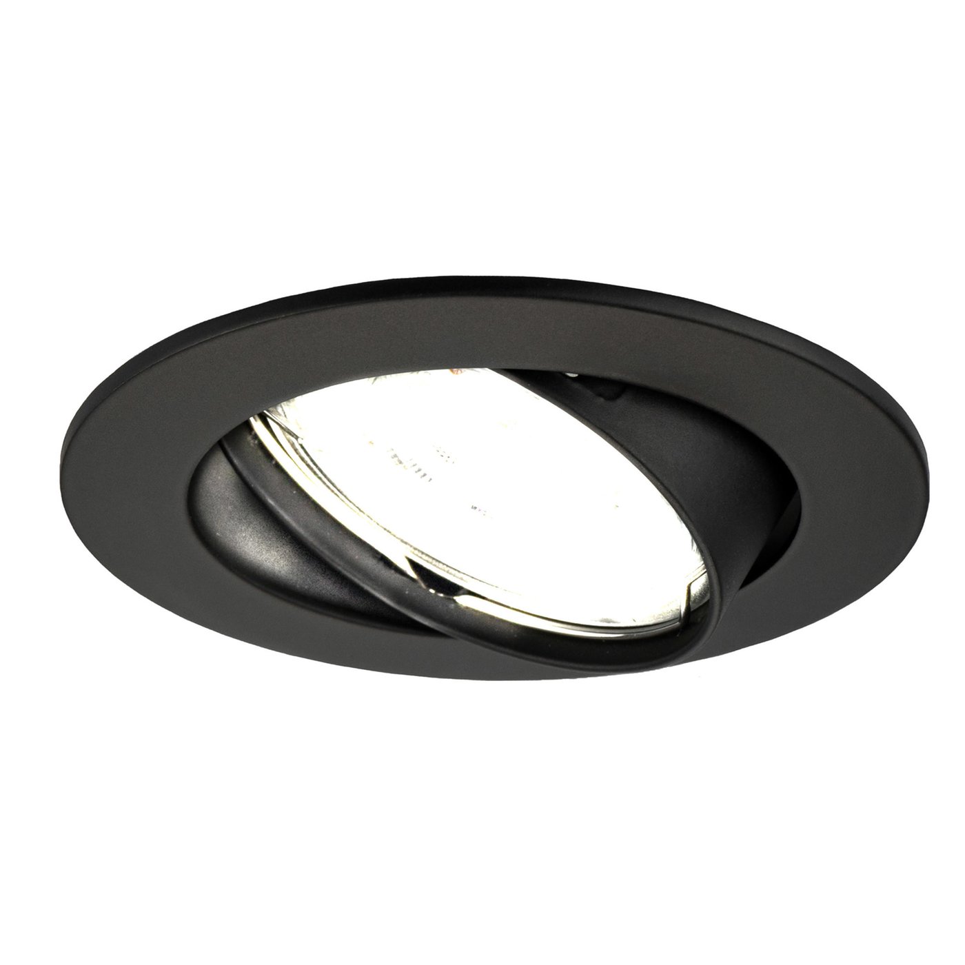 Lampy Wpuszczane w Sufit - Czarne - Amsterdam - ściemniane - 5W - 6500K - ø82mm