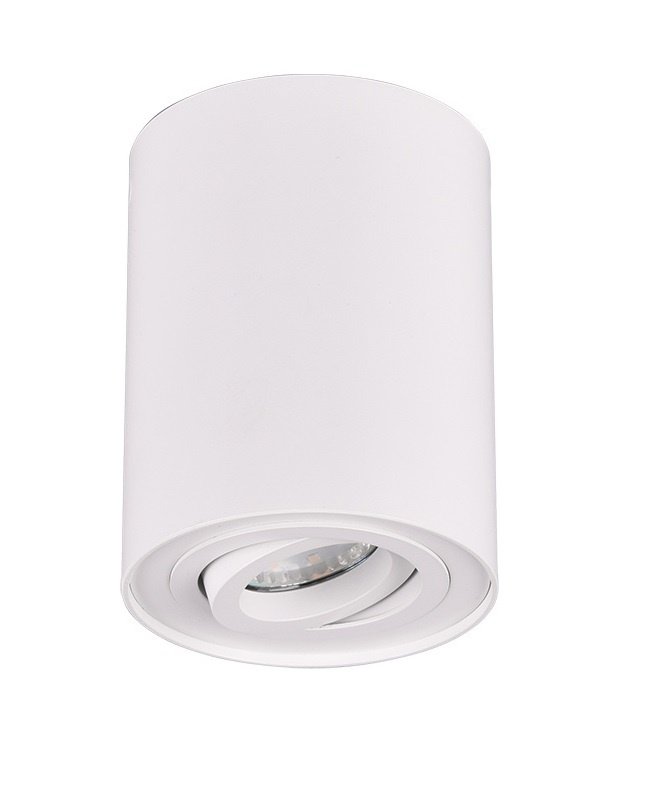 Lampa Natynkowa Okrągłe - Gniazdo GU10 - Biała - ø96mm