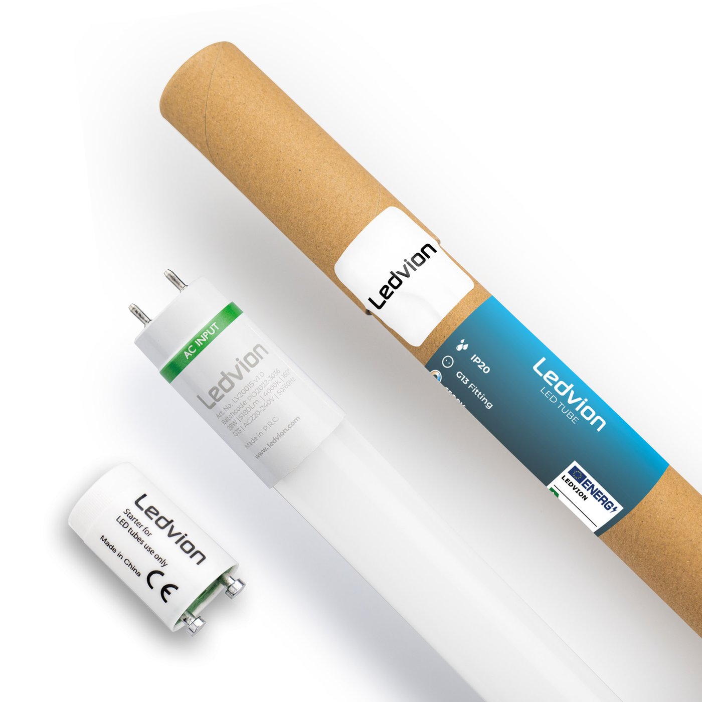 Świetlówka LED 150 cm - 28W - 4000K - 185 Lm/W - Wysoka wydajność - Klasa B