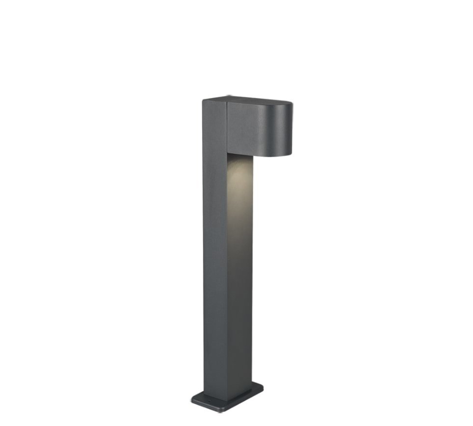 Lampa Stojąca LED - Gniazdo GU10 - IP44 - 50cm - Roya - Antracyt