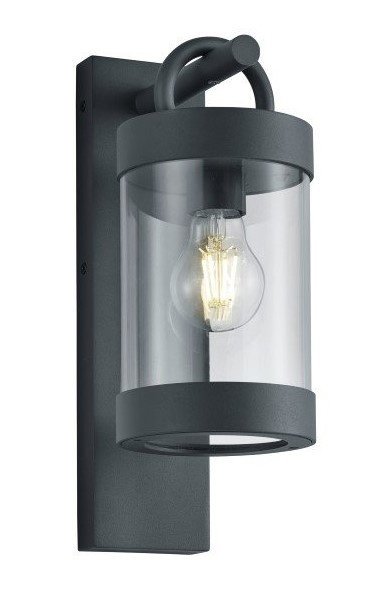 Kinkiet Zewnętrzny LED z Czujnikiem Zmierzchu - Gniazdo E27 - IP44 - Sambesi - Antracyt
