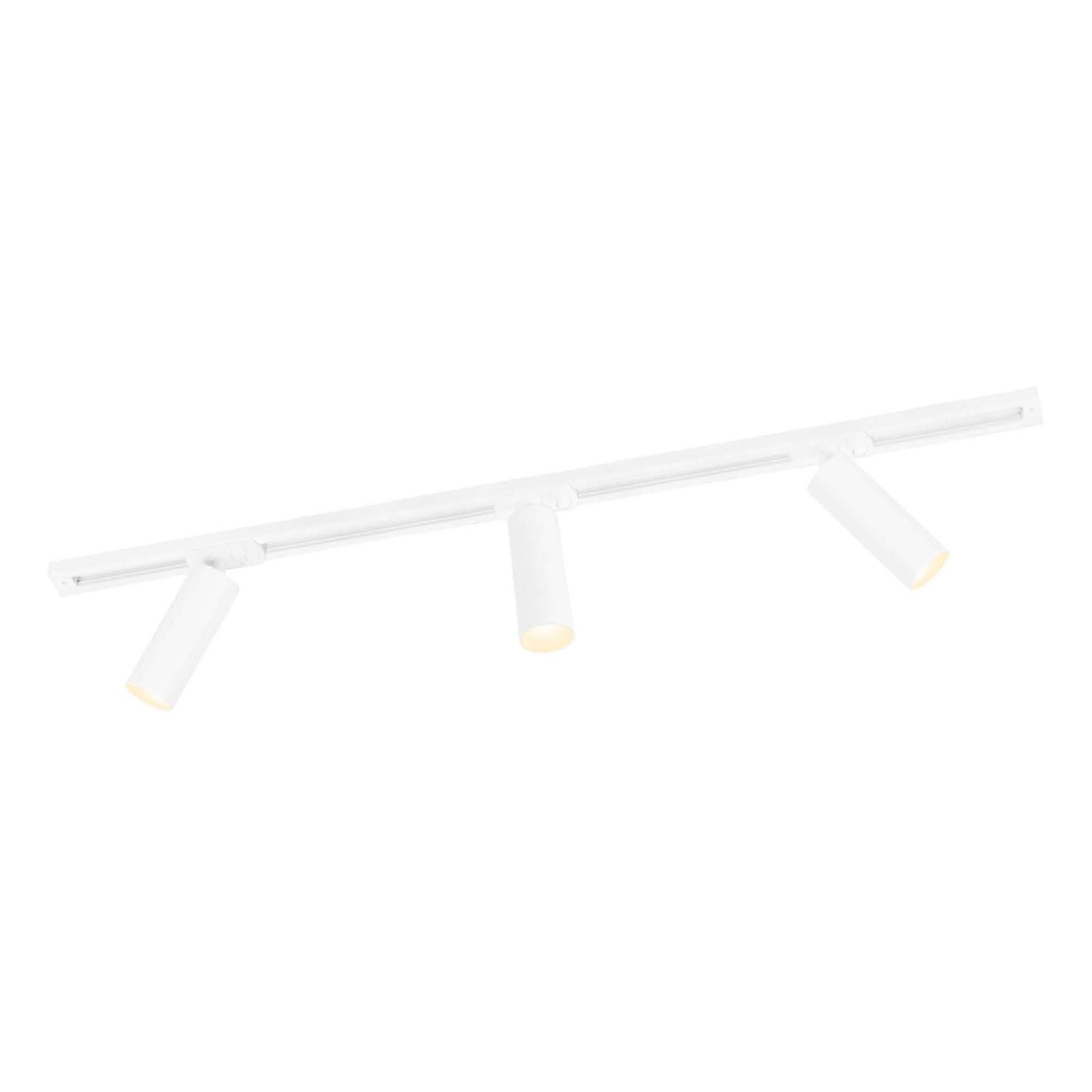 1m LED Schienensystem - 3 Spots - Dimmbar - 1 Phasen - Weiß