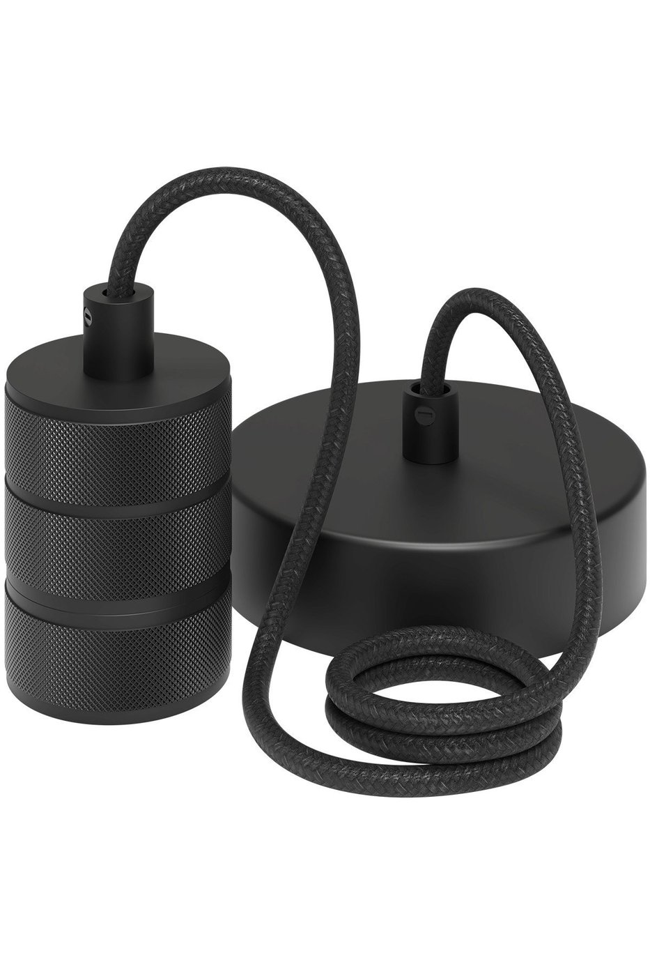 Calex Cord Set - E27 - 1.5 meter - Matt Schwarz