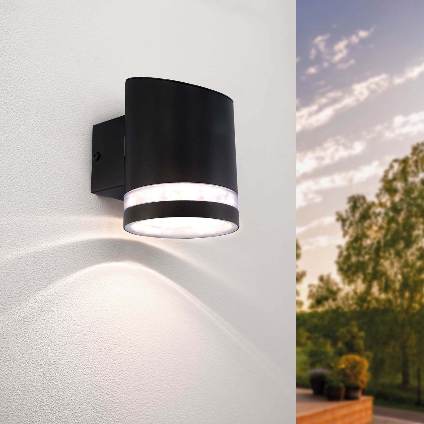 Applique Solaire Elara - 3000K - Noir