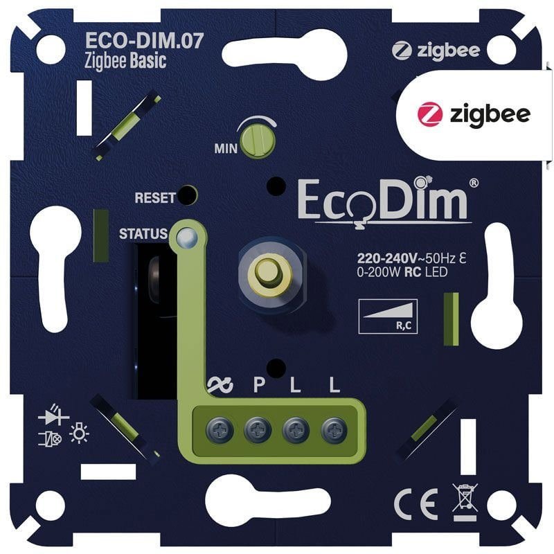 Inteligentny ściemniacze LED Zigbee do wbudowania 0-200 W - odcięcie fazy