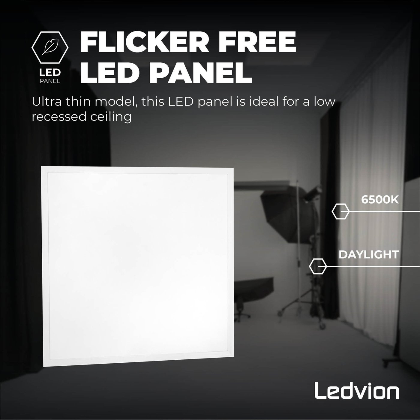 48W 600 X 600 Ceiling Suspended Recessed LED Panel Light 6000K - View #5