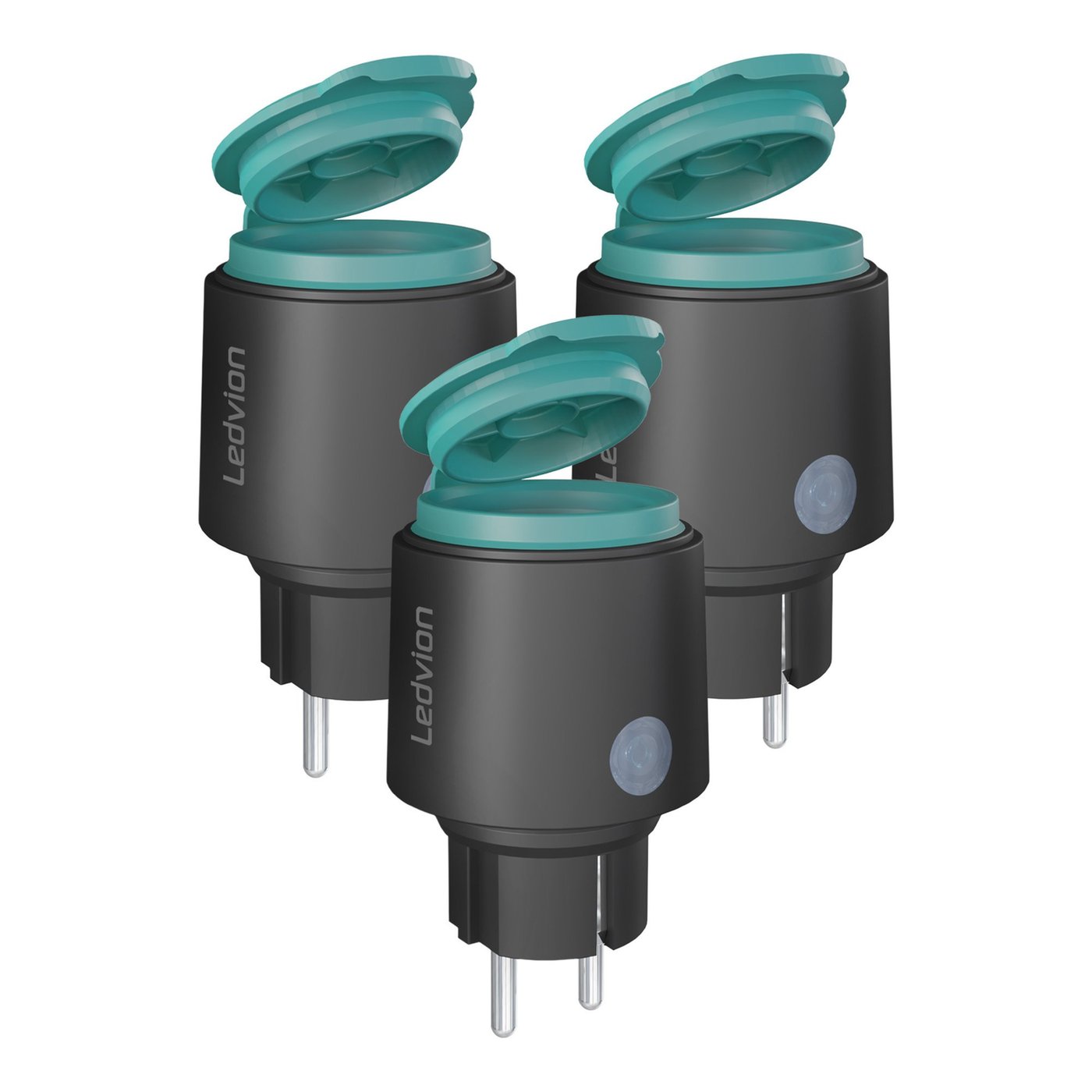 3x Presa da Esterno - Contatore Elettrico - IP44 - Presa Smart