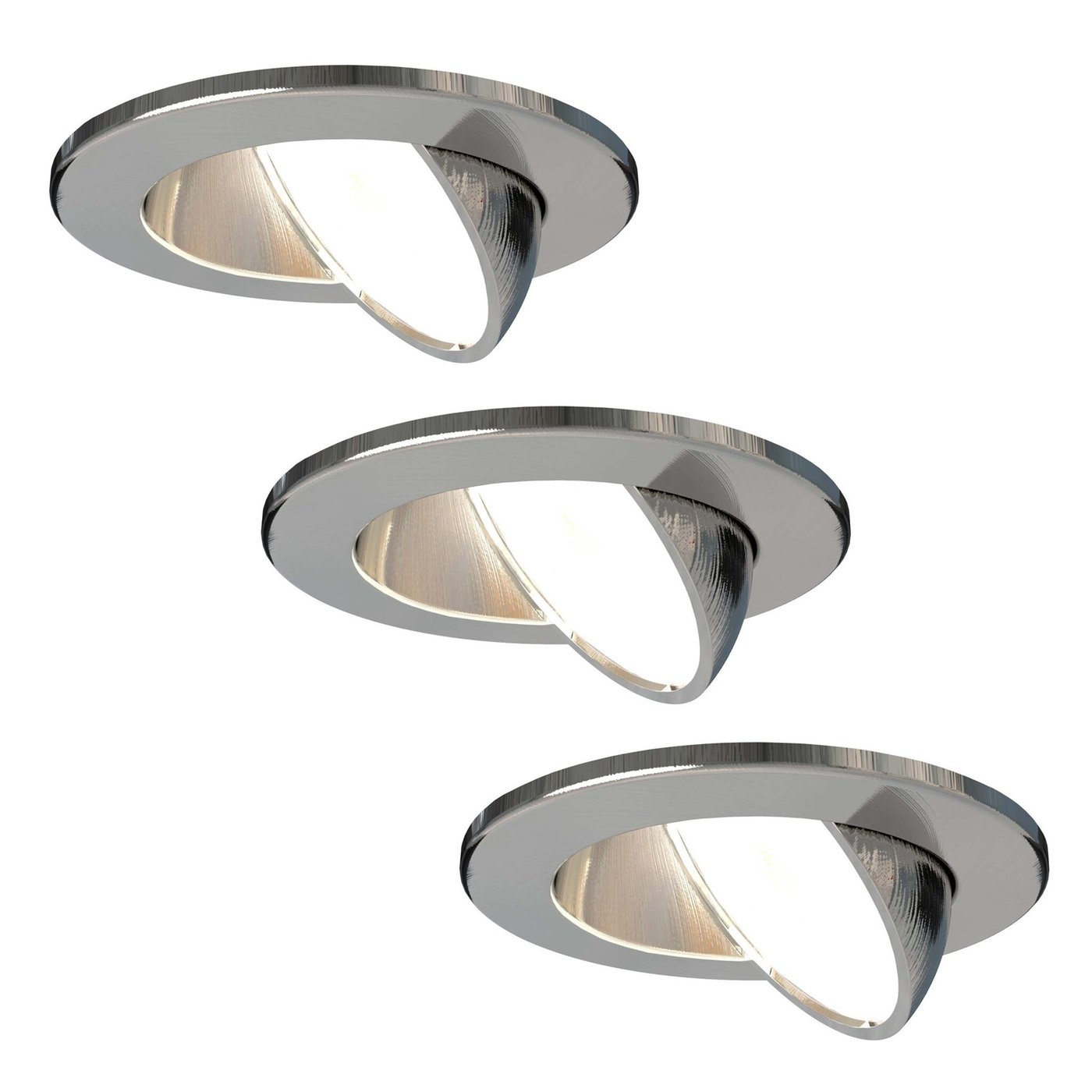 3x Lampy Wpuszczane w Sufit - ściemniane - IP65 - 5W - CCT - Stal Nierdzewna - ø74mm - 5 lat gwarancji - Do łazienki