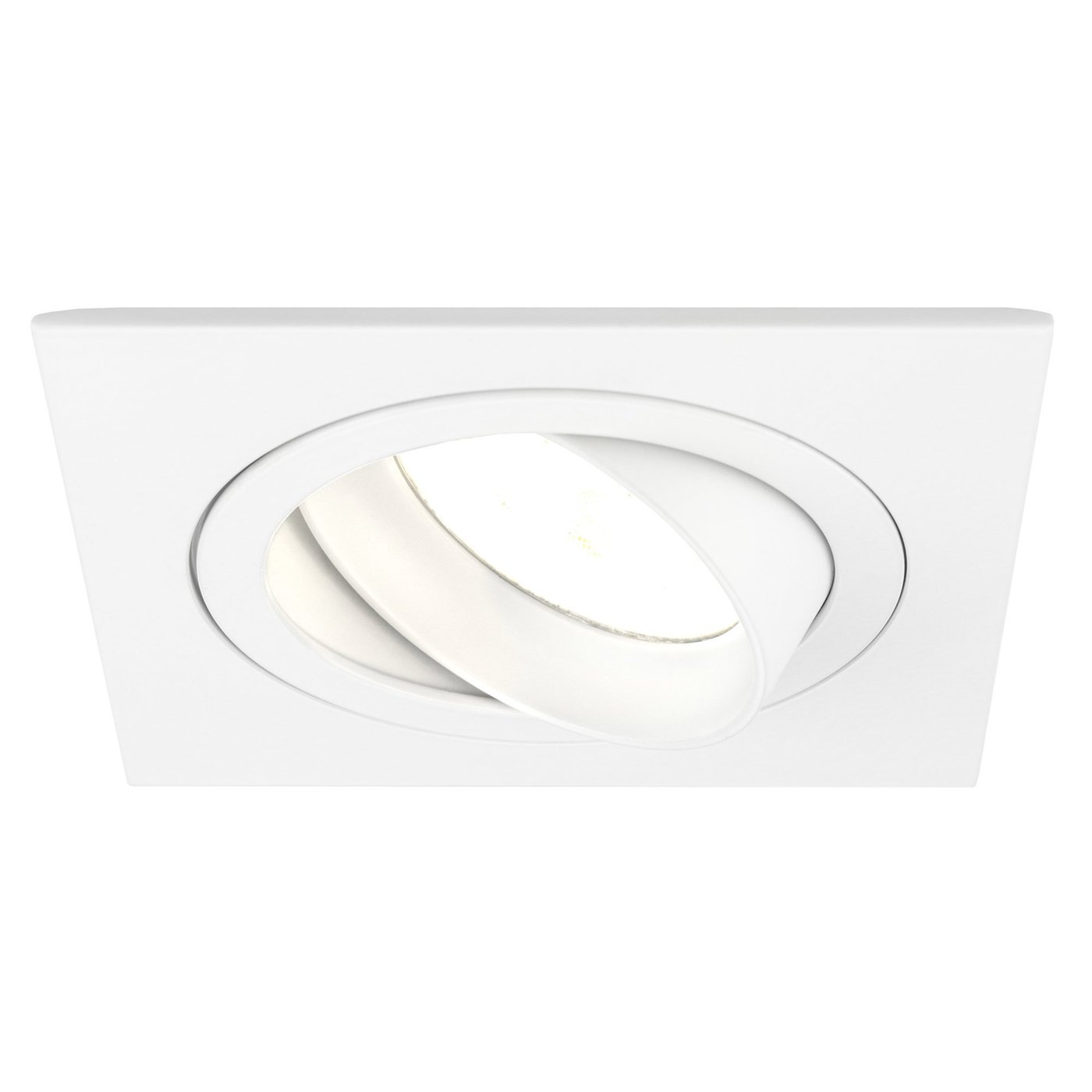Dimmbare LED Einbaustrahler Weiß - Sevilla - 3W - 2700K - 92mm - Quadrat
