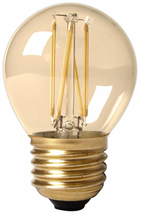 15-pack - Calex sfärisk LED-lampa Ø45 - E27 - 250 lm - guldfinish