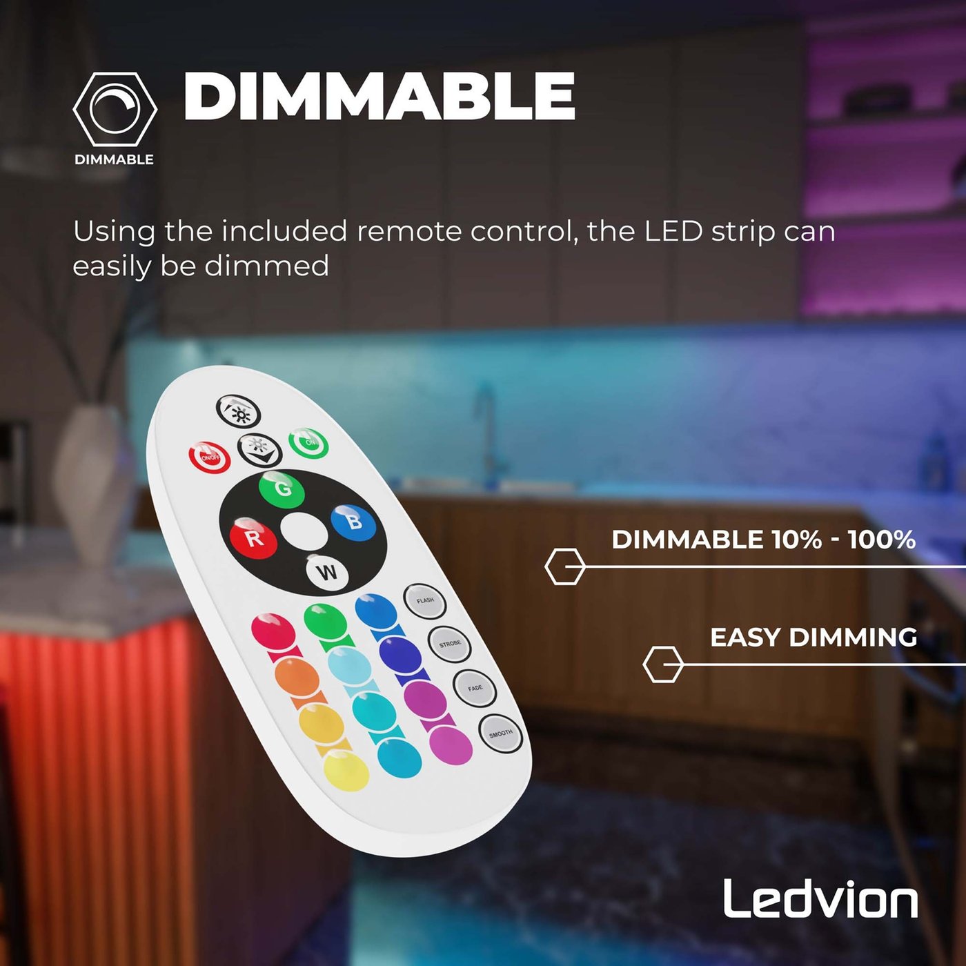 Striscia LED neon 10 m RGB, striscia LED con controllo app