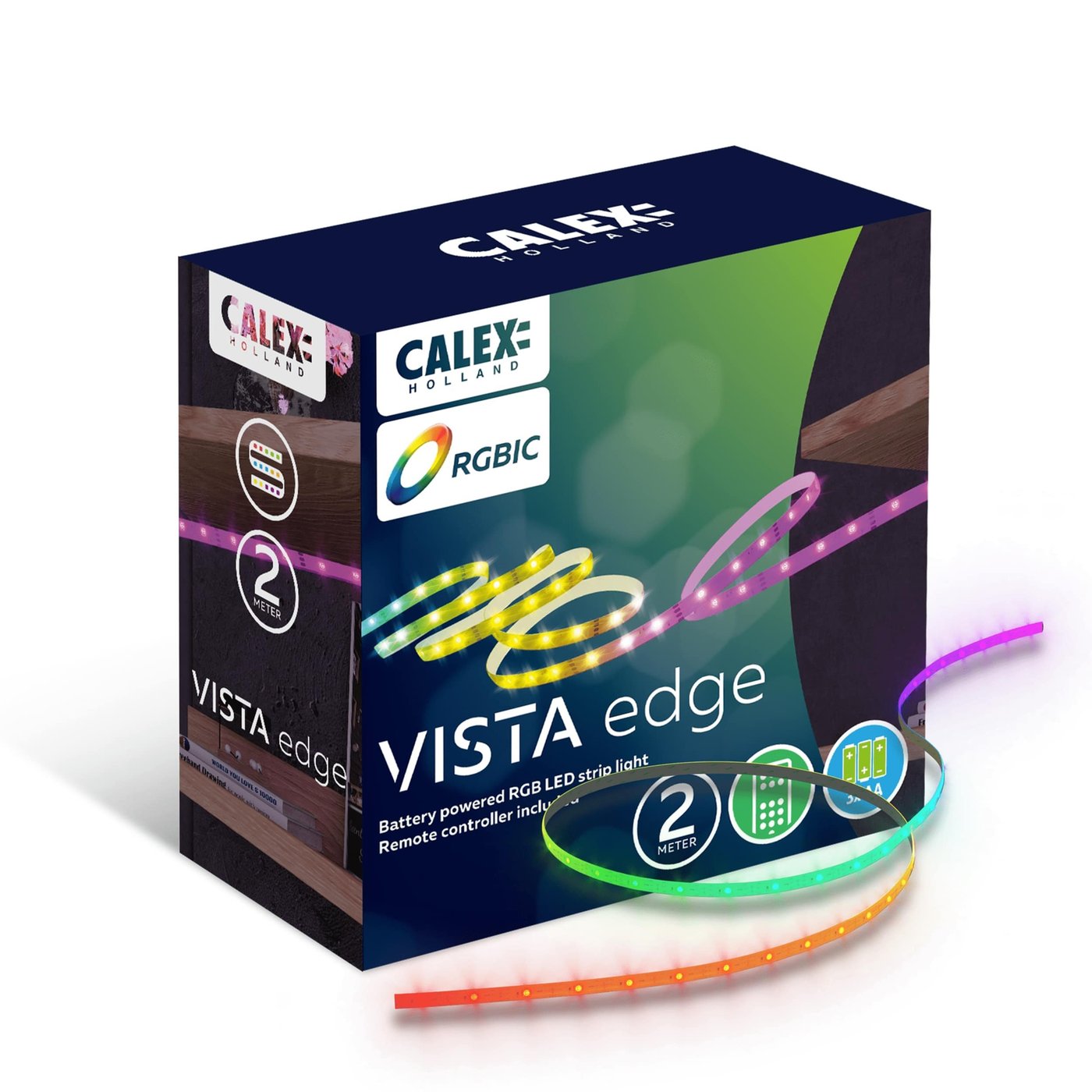 Calex Vista Ruban LED - RGBIC + CCT - 12W - 2M