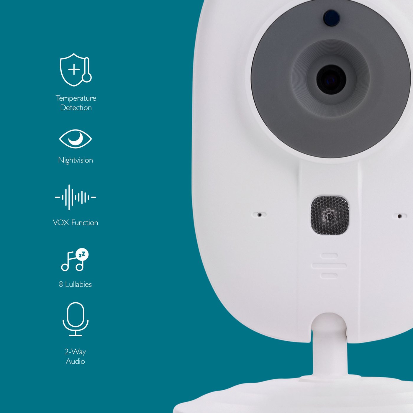 WUUK 2K/3MP 5.5'' Babyphone Caméra, Vidéo Bébé Surveillance 360° PTZ