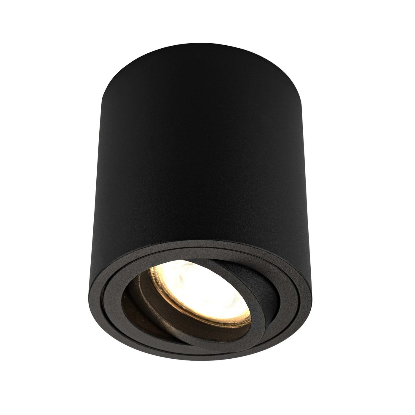 Lampa Natynkowa LED - Okrągłe - Czarne - ściemniane - 3W - 2700K - IP20
