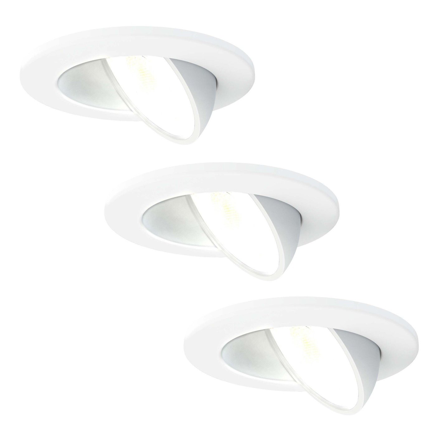 Dimmbare LED Einbaustrahler Weiss - IP65 - 5W - CCT - 5 Jahre Garantie - Geeignet für das Badezimmer