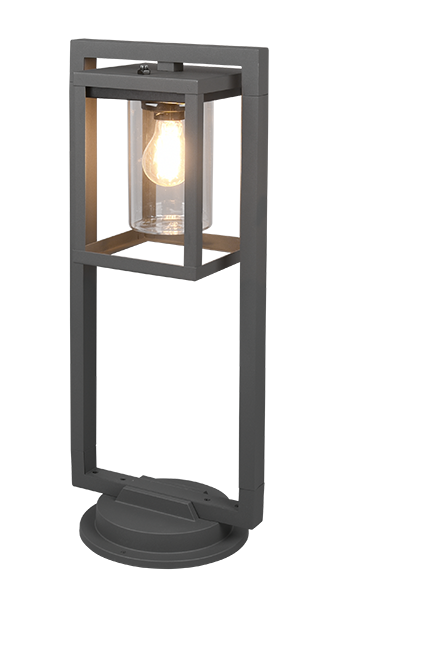 Lampy Stojące Zewnętrzny z Czujnikiem Zmierzchu - 60 cm - Gniazdo E27 - Lunga - Antracyt