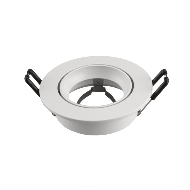 GU10 Inbouwspot Rond - GU10 Fitting - Rio - Wit - ø85mm
