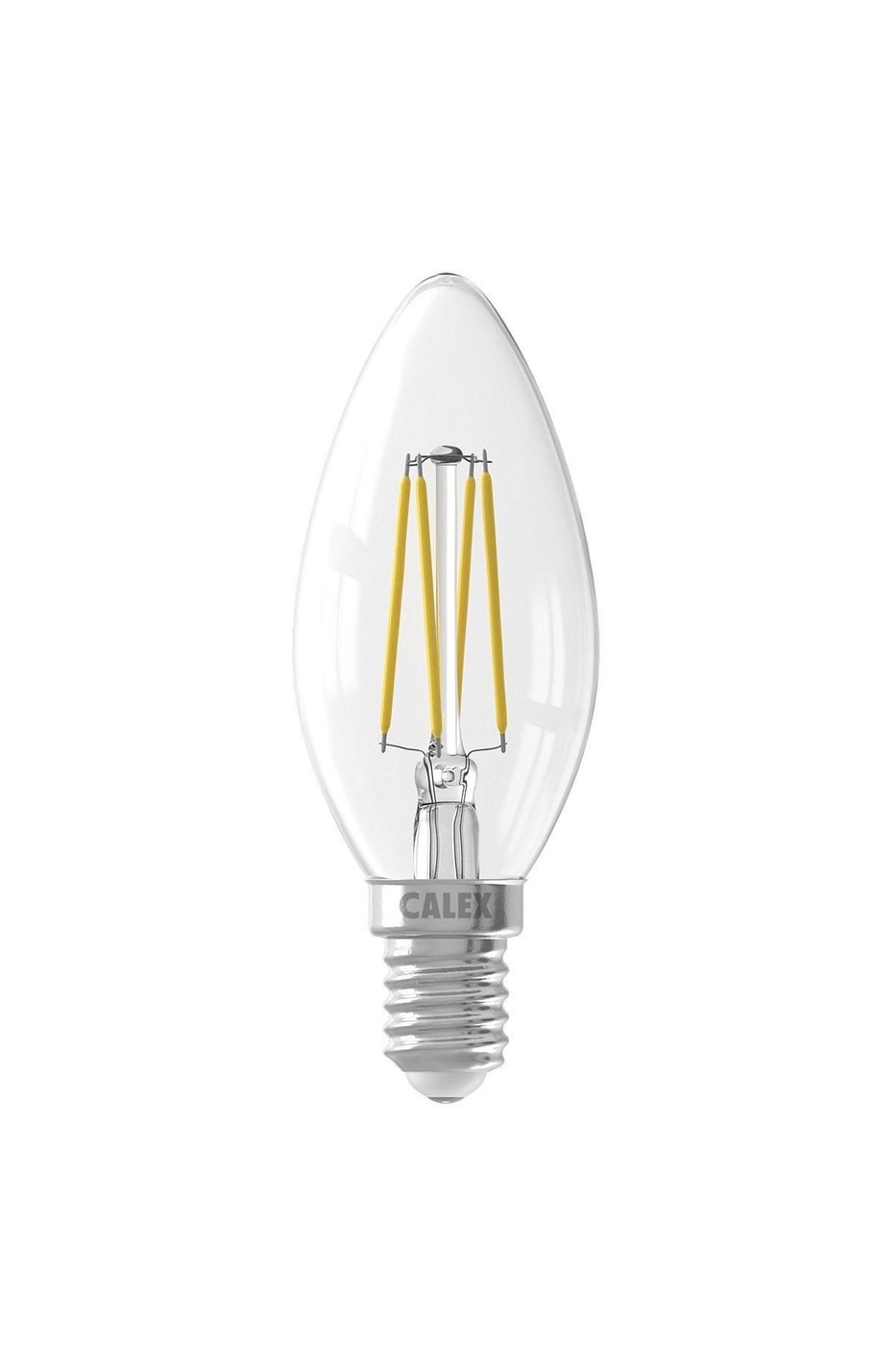 Żarówka LED do świecy Calex - E14 - 350 Lm - Srebrny
