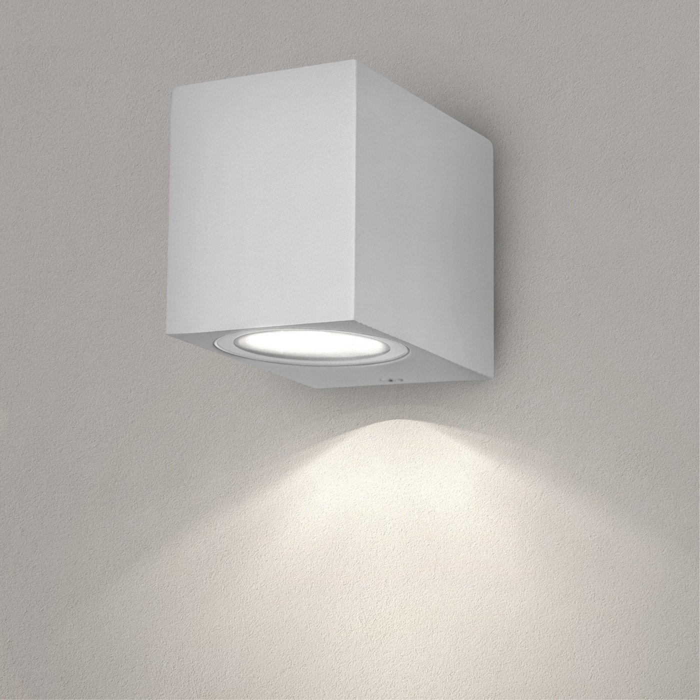4x LED Wandleuchte - San Diego - IP54 - GU10 Fassung - Weiß