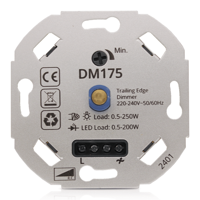Ściemniacz LED 0.5-200 Watt 220-240V - Odcięcie fazy - Uniwersalny