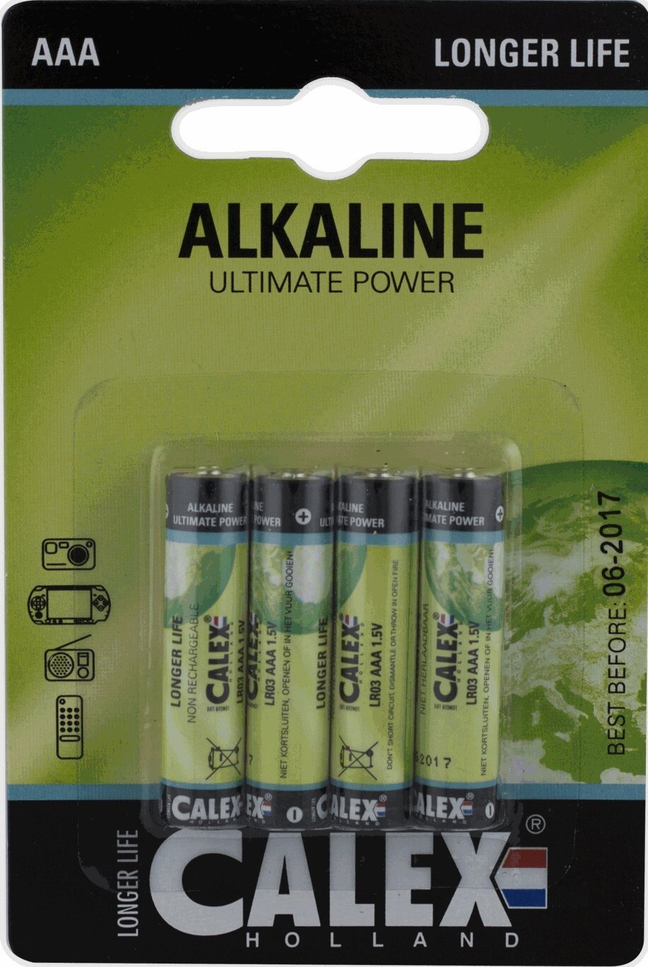 4x bateria alkaliczna Calex AAA - LR03 1.5 V