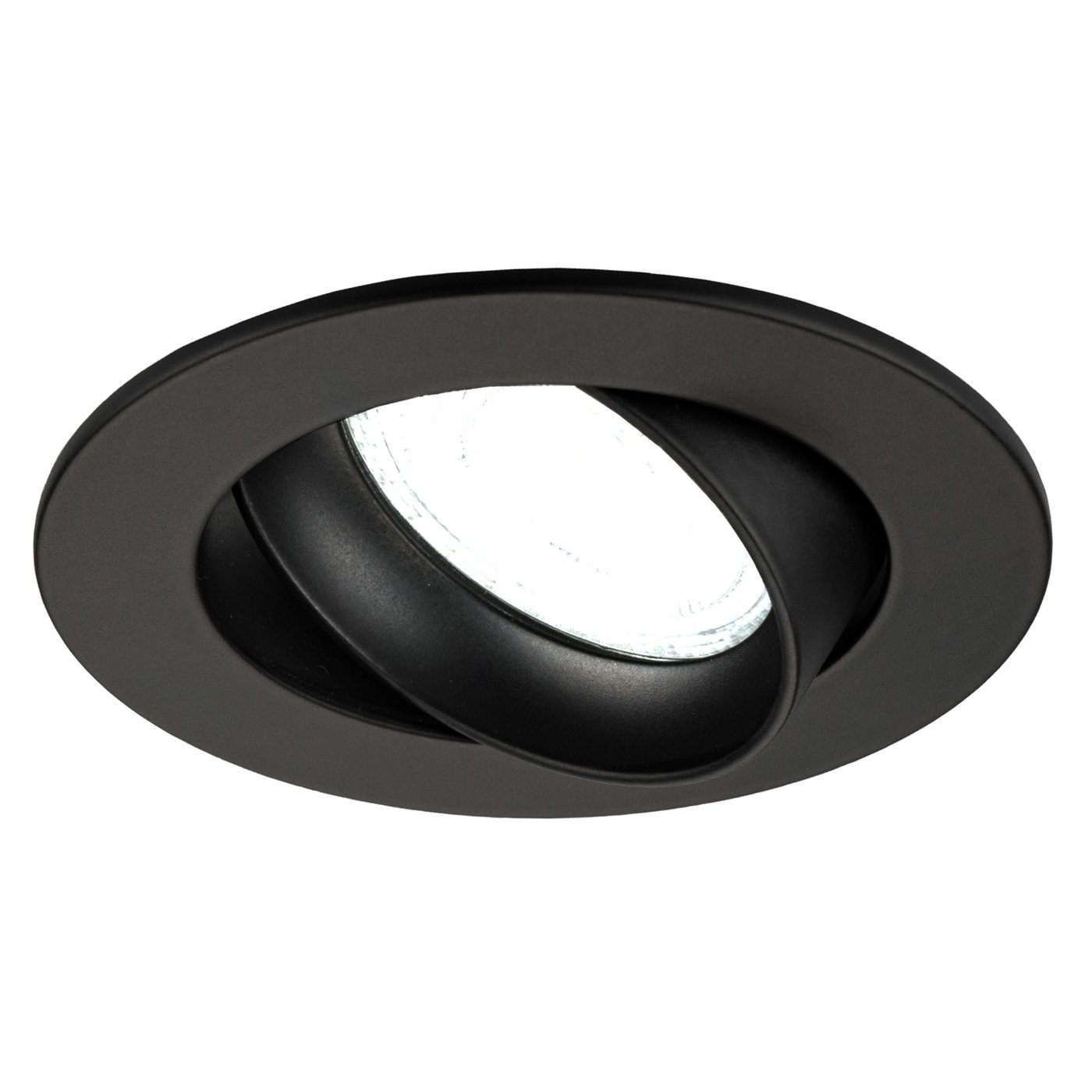 Lampy Wpuszczane w Sufit - Czarne - Rio - ściemniane - 5W - 6500K - ø85mm