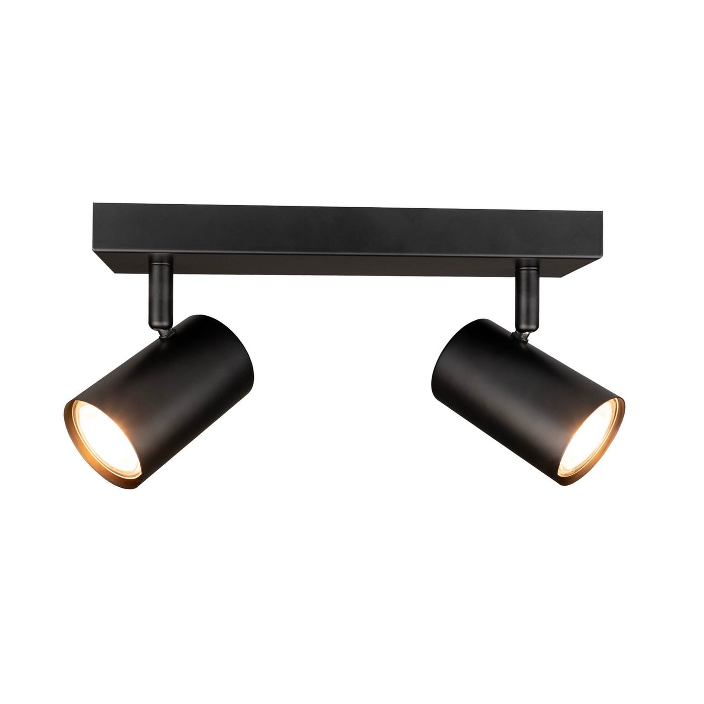 LED Deckenstrahler Schwarz Duo - Neigbar - GU10-Fassung