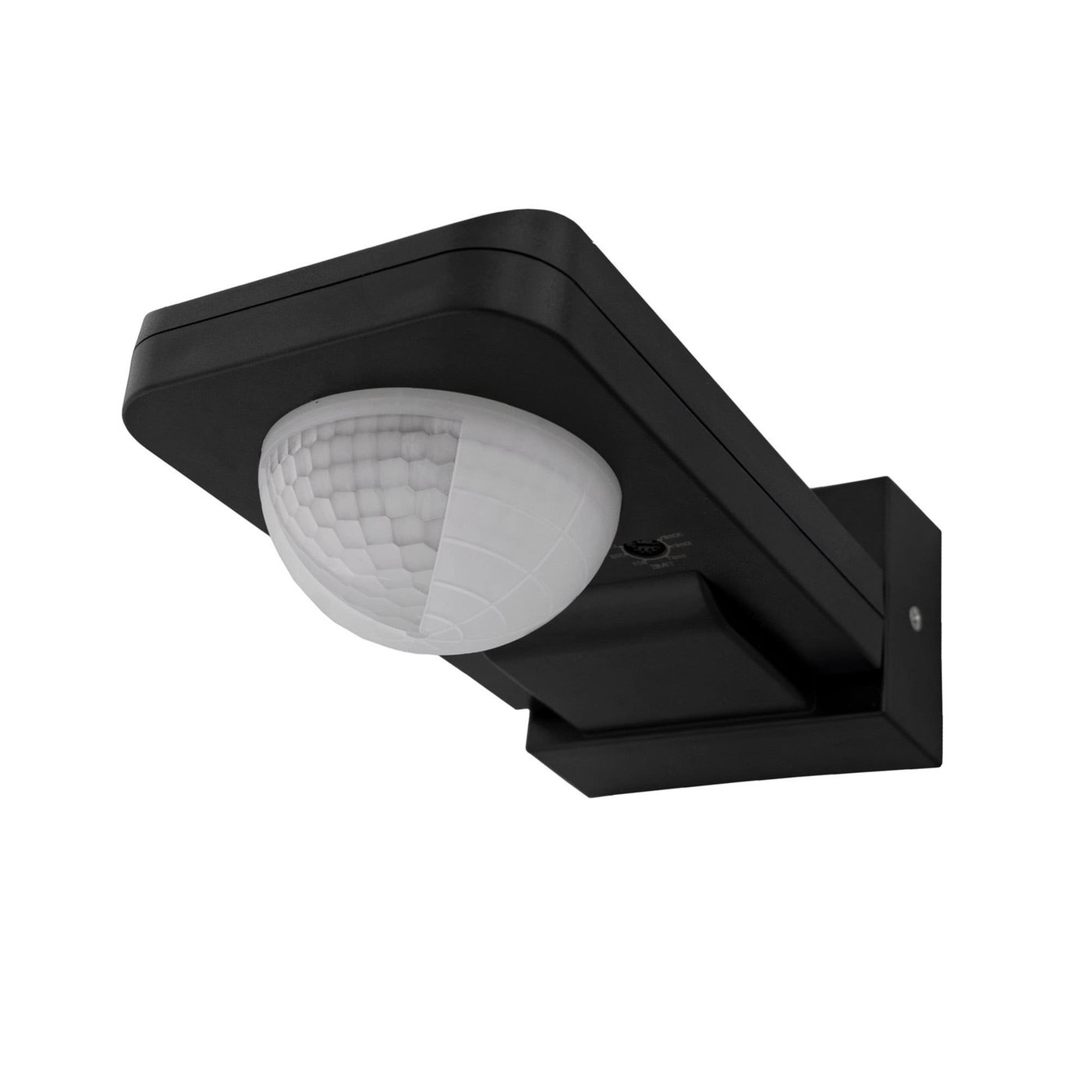 Zwarte Opbouw Bewegingssensor 360° Met Schemerschakelaar 20M Bereik - IP65